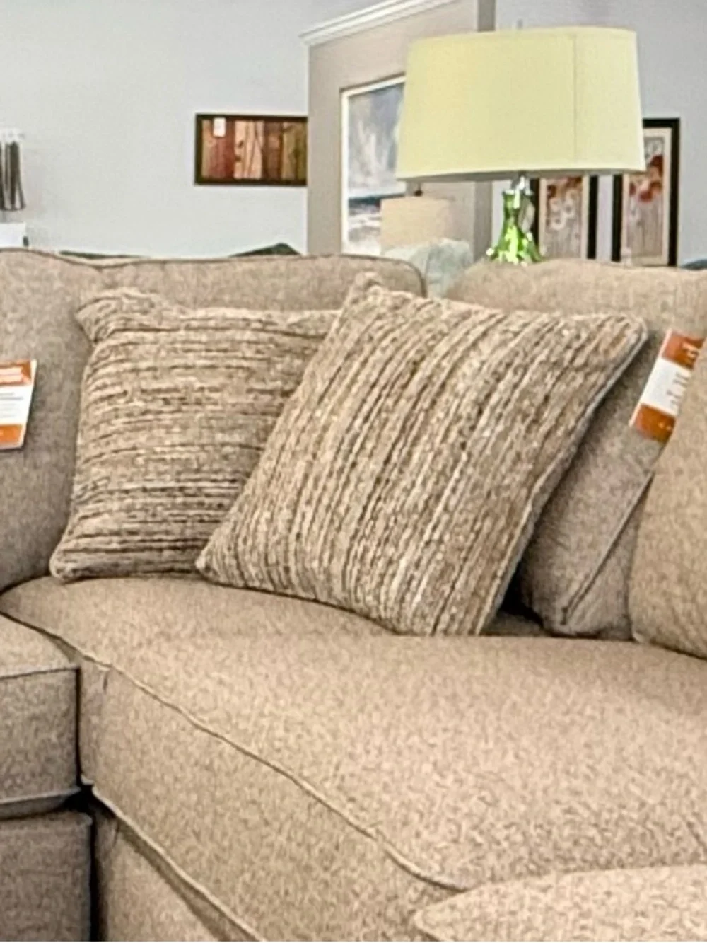 Neutral Tweed Pillow Cushion Covers Zip close -‎ Set of 4